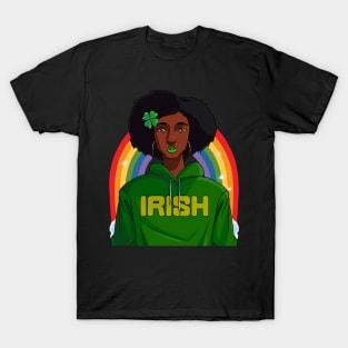 African American Black Leprechaun St Patrick Day T-Shirt